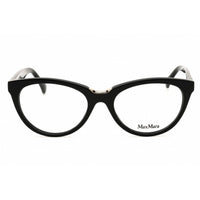 Max Mara Women's Eyeglasses - Shiny Black Acetate Oval Full Rim Frame | MM5132 001 ,