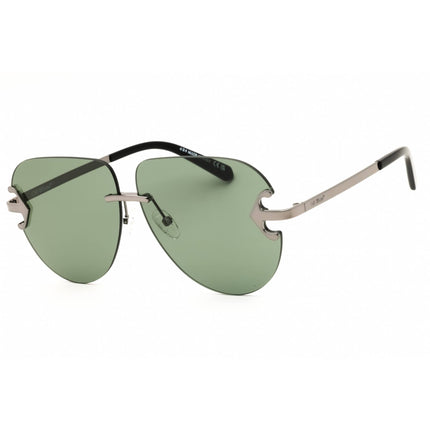 Off White Unisex Sunglasses - Gunmetal Metal Aviator Rimless Frame | ALEXANDRIA 7755 ,