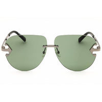 Off White Unisex Sunglasses - Gunmetal Metal Aviator Rimless Frame | ALEXANDRIA 7755 ,