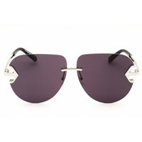 Off White Unisex Sunglasses - Silver Metal Aviator Rimless Frame | ALEXANDRIA 7207 ,