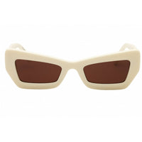 Off White Women's Sunglasses - White Acetate Cat Eye Full Rim Frame | AURORA137 0164 ,