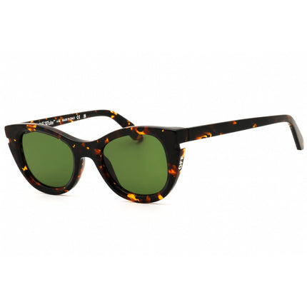 Off White Women's Sunglasses - Havana Acetate Cat Eye Full Rim | Boulder 112 6055 ,