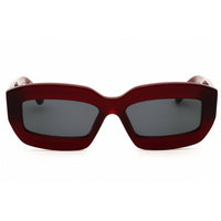 Off White Unisex Sunglasses - Burgundy Acetate Oval Full Rim Frame | CHARLOTTE138 2807 ,
