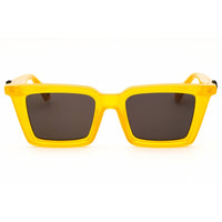 Off White Unisex Sunglasses - Yellow Acetate Full Rim | DALTON OERI13US25PLA0011807 ,