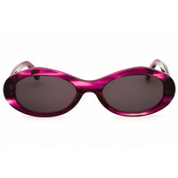 Off White Women's Sunglasses - Purple Acetate Oval Full Rim Frame | EDISON13G 3707 ,