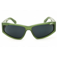 Off White Women's Sunglasses - Olive Green Acetate Rectangular Frame | KIMBALL118 5707 ,