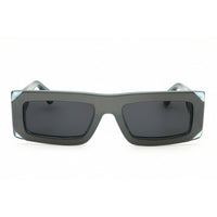 Off White Unisex Sunglasses - Satin Silver Acetate Rectangular Frame | LAUREL13P 7207 ,