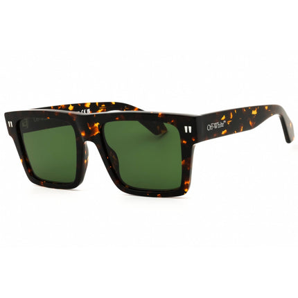 Off White Unisex Sunglasses - Havana Acetate Rectangular Full Rim | LAWTON109 6055 ,