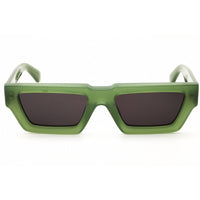 Off White Unisex Sunglasses - Green Acetate Rectangular Full Rim | MANCHESTER129 5707 ,