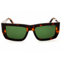 Off White Unisex Sunglasses - Havana Acetate Rectangular Full Rim | Prescott 117 6065 ,