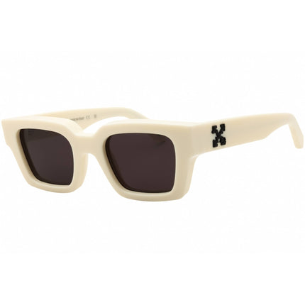 Off White Unisex Sunglasses - White Acetate Rectangular Full Rim | VIRGIL008 0107 ,