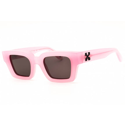 Off White Unisex Sunglasses - Pink Acetate Rectangular Full Rim, 53mm | VIRGIL008 3007 ,