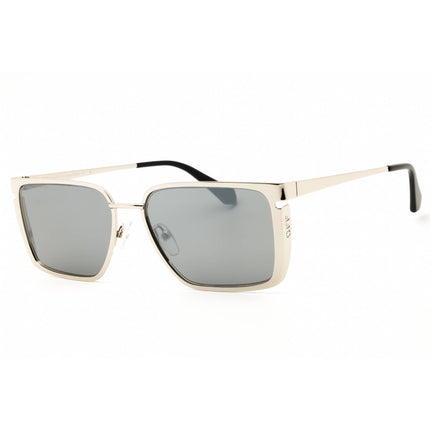 Off White Unisex Sunglasses - Silver Metal Rectangular Full Rim Frame | YODER 7272 ,
