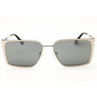 Off White Unisex Sunglasses - Silver Metal Rectangular Full Rim Frame | YODER 7272 ,