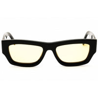 Palm Angels Unisex Sunglasses - Black Acetate Rectangular Full Rim | AUBERRY 1018 ,
