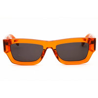 Palm Angels Unisex Sunglasses - Orange Acetate Rectangular Full Rim | AUBERRY 2007 ,