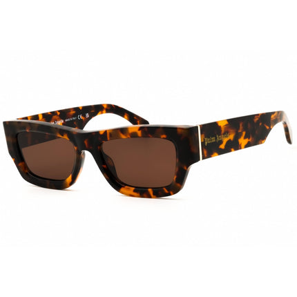 Palm Angels Unisex Sunglasses - Havana Acetate Rectangular Full Rim | AUBERRY 6064 ,