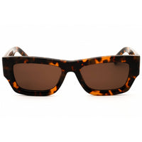 Palm Angels Unisex Sunglasses - Havana Acetate Rectangular Full Rim | AUBERRY 6064 ,