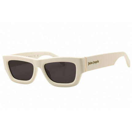 Palm Angels Unisex Sunglasses - White Acetate Rectangular Full Rim | AUBERRY 0107 ,