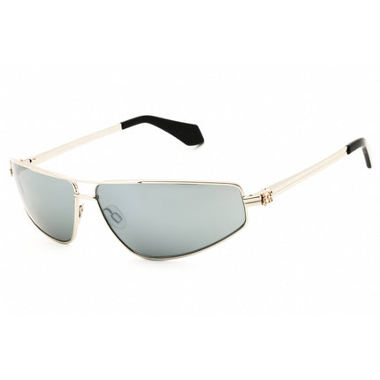 Palm Angels Unisex Sunglasses - Silver Metal Rectangular Full Rim Frame | CLAVEY 7272 ,