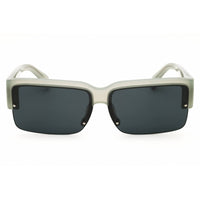 Palm Angels Men's Sunglasses - Grey Acetate Rectangular Half Rim Frame | DRAIN 0907 ,