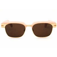 Palm Angels Men's Sunglasses - Camel Jelly Acetate Rectangular Frame | FORTUNA 6264 ,