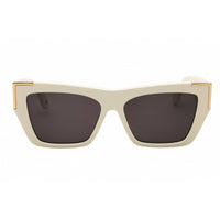 Palm Angels Unisex Sunglasses - White Acetate Rectangular Full Rim | HOLLYWOOD 0107 ,