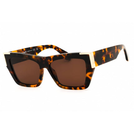 Palm Angels Unisex Sunglasses - Havana Acetate Rectangular Full Rim | HOLLYWOOD 6064 ,