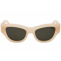 Palm Angels Women's Sunglasses - Beige Acetate Cat Eye Full Rim Frame | JUNE 6255 ,