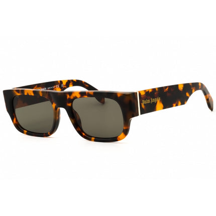 Palm Angels Unisex Sunglasses - Havana Acetate Rectangular Full Rim | MIDWAY 6055 ,