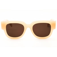 Palm Angels Unisex Sunglasses - Sand Acetate Rectangular Full Rim | MONTEREY 1764 ,
