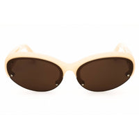 Palm Angels Unisex Sunglasses - Sand Acetate Cat Eye Half Rim Frame | PALMDALE 1764 ,