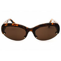 Palm Angels Unisex Sunglasses - Havana Acetate Cat Eye Half Rim Frame | PALMDALE 6064 ,