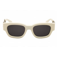 Palm Angels Unisex Sunglasses - White Acetate Rectangular Full Rim Frame | POSEY 0107 ,