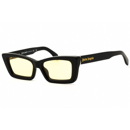 Palm Angels Unisex Sunglasses - Black Acetate Cat Eye Full Rim Frame | REDWOOD 1018 ,