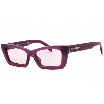 Palm Angels Unisex Sunglasses - Transparent Purple Acetate Cat Eye | REDWOOD 3737 ,