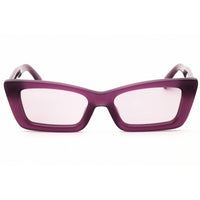 Palm Angels Unisex Sunglasses - Transparent Purple Acetate Cat Eye | REDWOOD 3737 ,