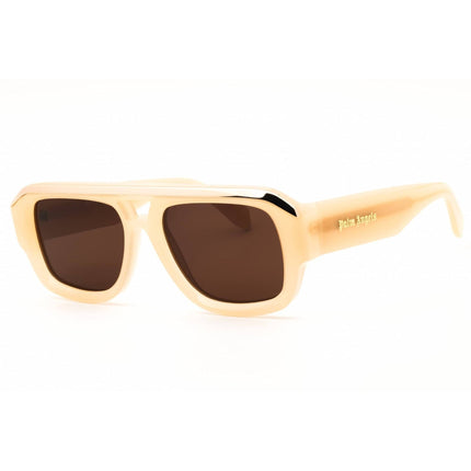 Palm Angels Unisex Sunglasses - Sand Acetate Rectangular Full Rim | STOCKTON 1764 ,