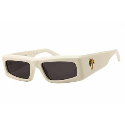 Palm Angels Unisex Sunglasses - White Acetate Rectangular Full Rim Frame | YREKA 0107 ,
