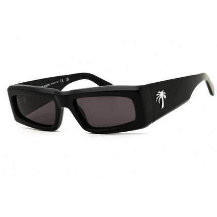 Palm Angels Unisex Sunglasses - Black Acetate Rectangular Full Rim Frame | YREKA 1007 ,