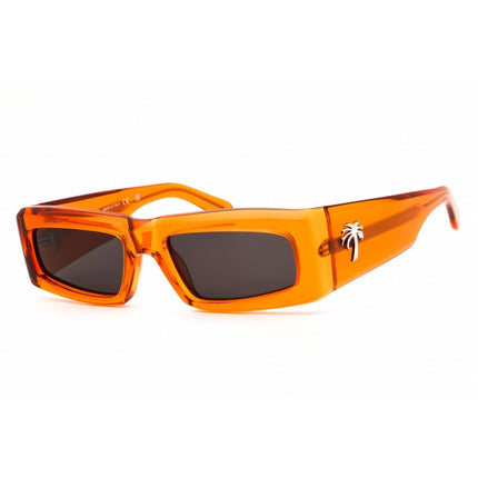 Palm Angels Unisex Sunglasses - Orange Acetate Rectangular Full Rim Frame | YREKA 2007 ,