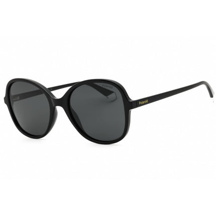 Polaroid Core Women's Sunglasses - Black Acetate Oval Full Rim | PLD 4136/S 0807 M9 ,