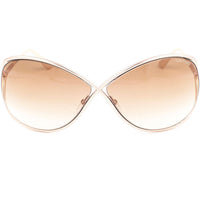 Tom Ford Women's Sunglasses - Shiny Rose Gold Metal Oversized Full Rim | FT0130 28F ,