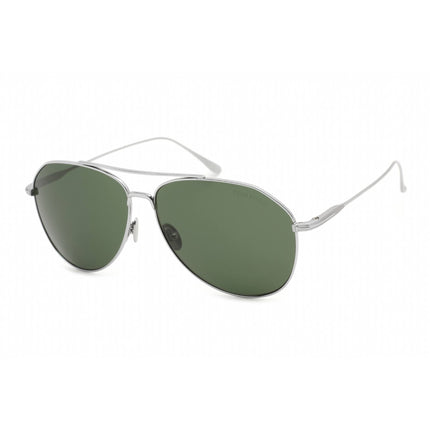 Tom Ford Men's Sunglasses - Shiny Palladium Titanium Aviator Full Rim | FT0747 16N ,