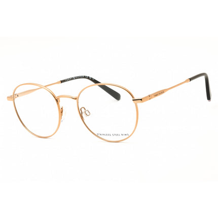 Tommy Hilfiger Women's Eyeglasses - Copper Gold/Black Metal Round | TH 2004 0DDB 00 ,