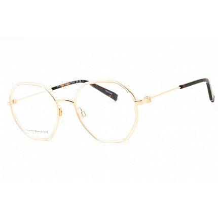 Tommy Hilfiger Women's Eyeglasses - Champagne Metal Round Full Rim | TH 2056 0HAM 00 ,
