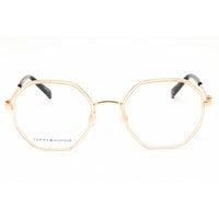 Tommy Hilfiger Women's Eyeglasses - Champagne Metal Round Full Rim | TH 2056 0HAM 00 ,