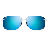 Maui Jim Unisex Sunglasses - Hema Crystal Matte Rectangular Frame | MJ0443S-002 62 ,