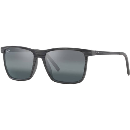 Maui Jim Men's Sunglasses - One Way Grey Stripe Square Full Rim Frame | MJ0875S-001 56 ,