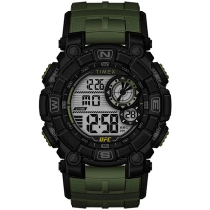 Timex Men's Watch - UFC Redemption Quartz Compass Grey Dial Green Strap | TW5M53900JT ,